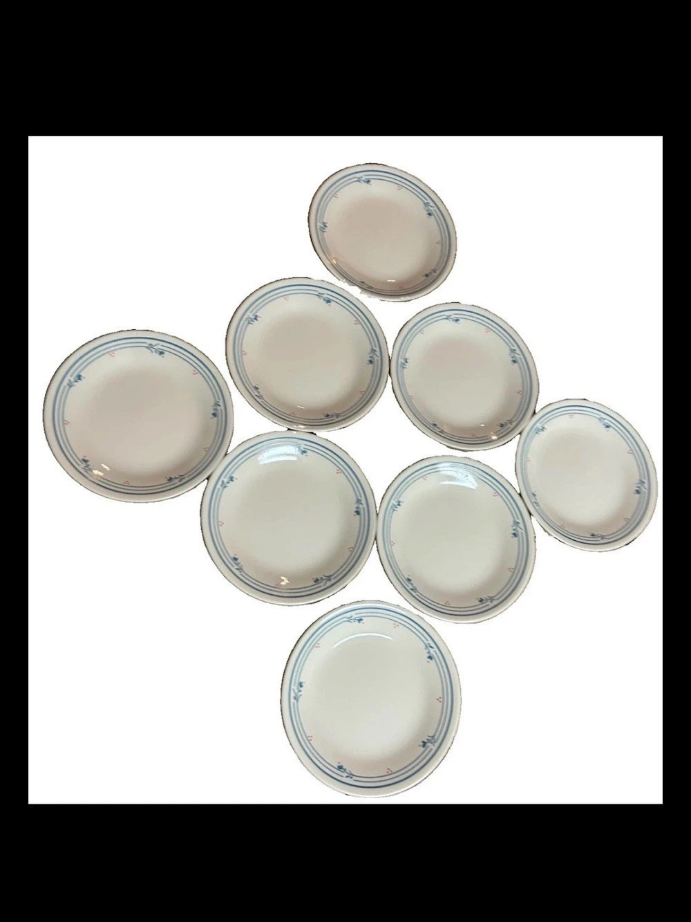 Corelle Country Violets Small Plates Bread Dessert 6” Set of 8 Vintage USA